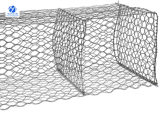 우호적인 개비온 박스 6 각형 강선 메쉬 100x120mm 방화 Eco