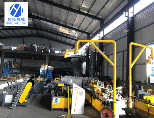ISO 5.5 kw 완전 자동 체인 링크 펜스 기계 내진성